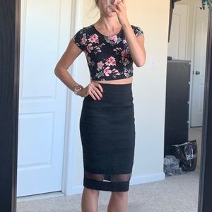Body-Con Midi Pencil Skirt